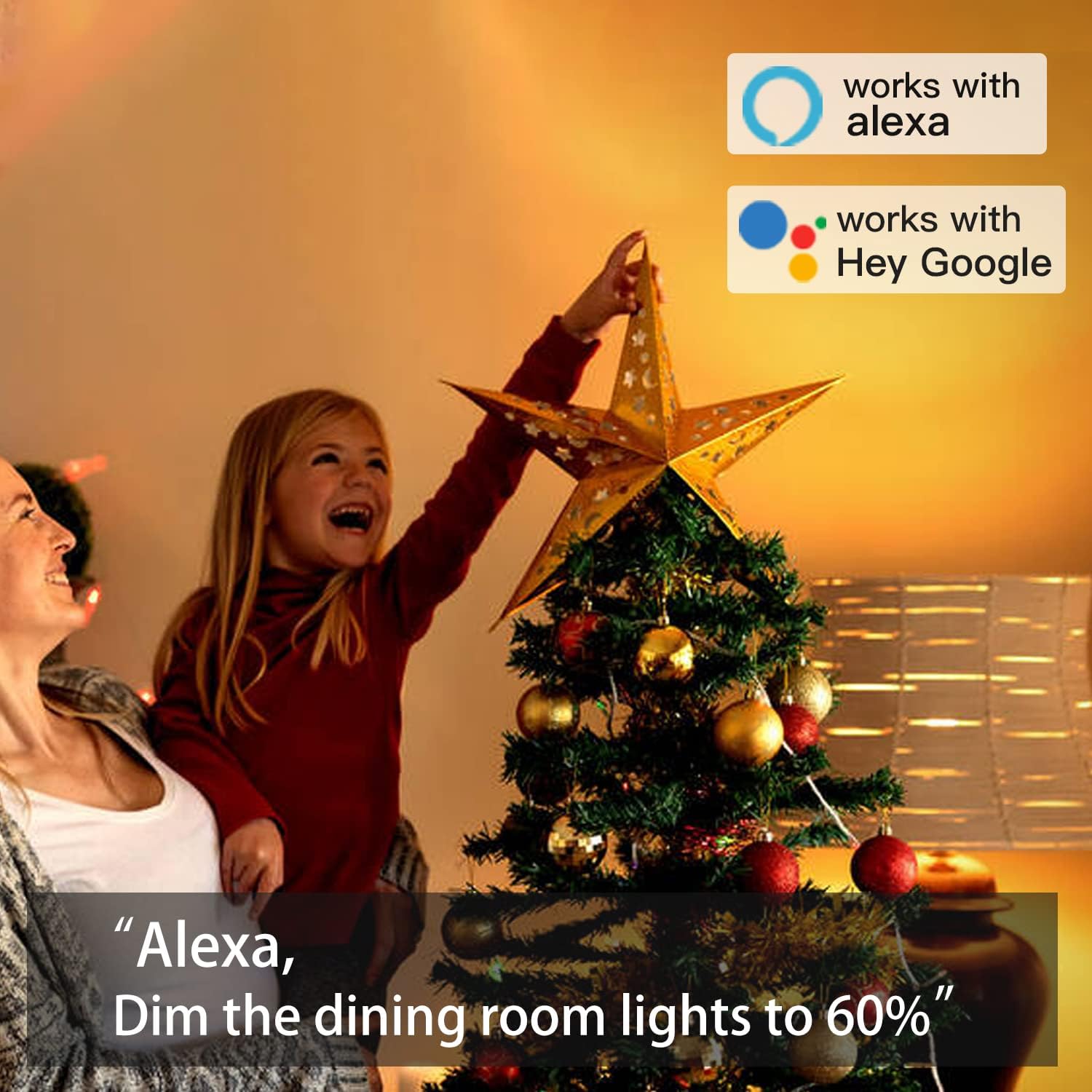 Smart Light Bulbs WiFi Light Bulb, Dimmable Led Light, 2.4GHz Only, B22 A60 9W Light Bulb