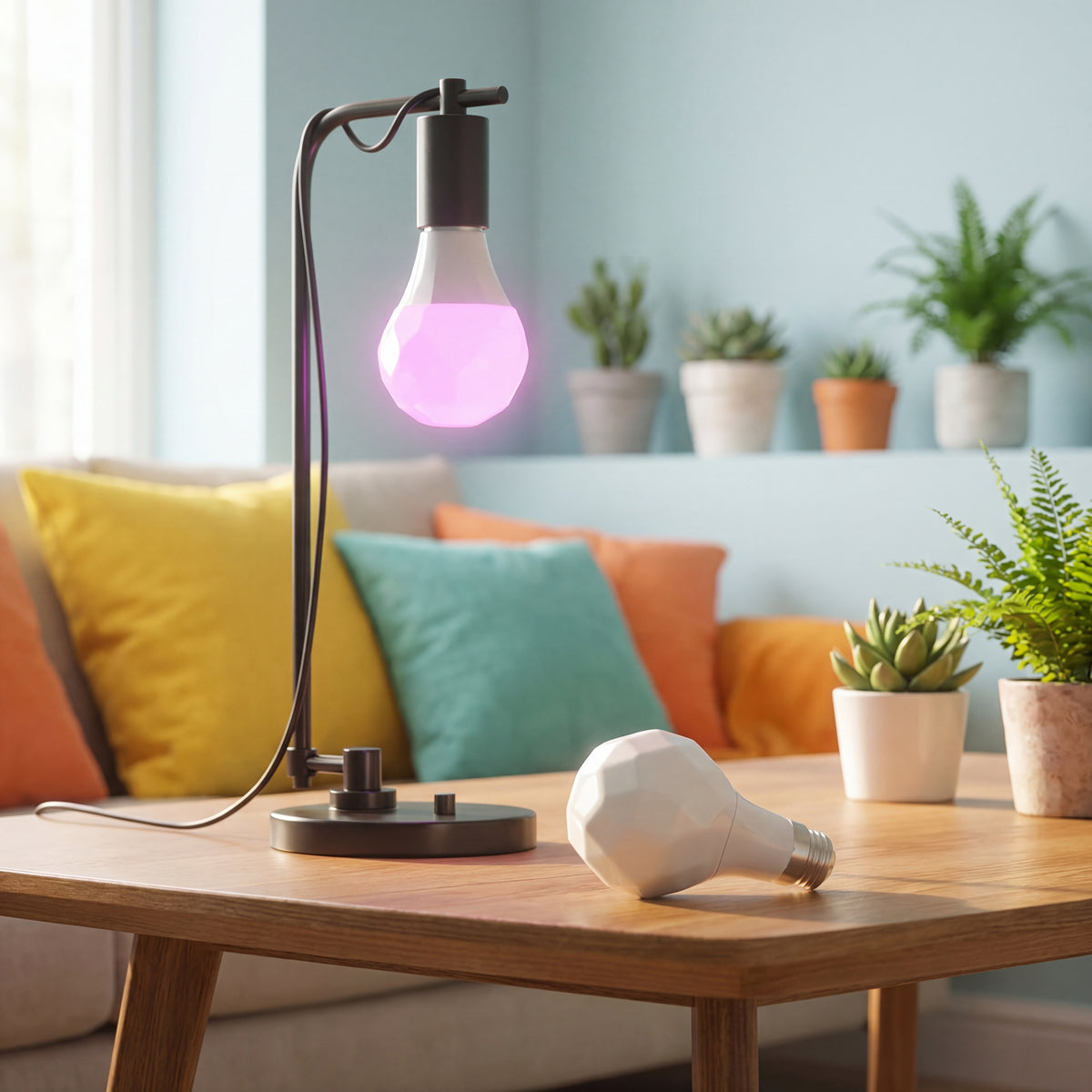 Smart Light Bulbs WiFi Light Bulb, Dimmable Led Light, 2.4GHz Only, E27 A60 9W Light Bulb