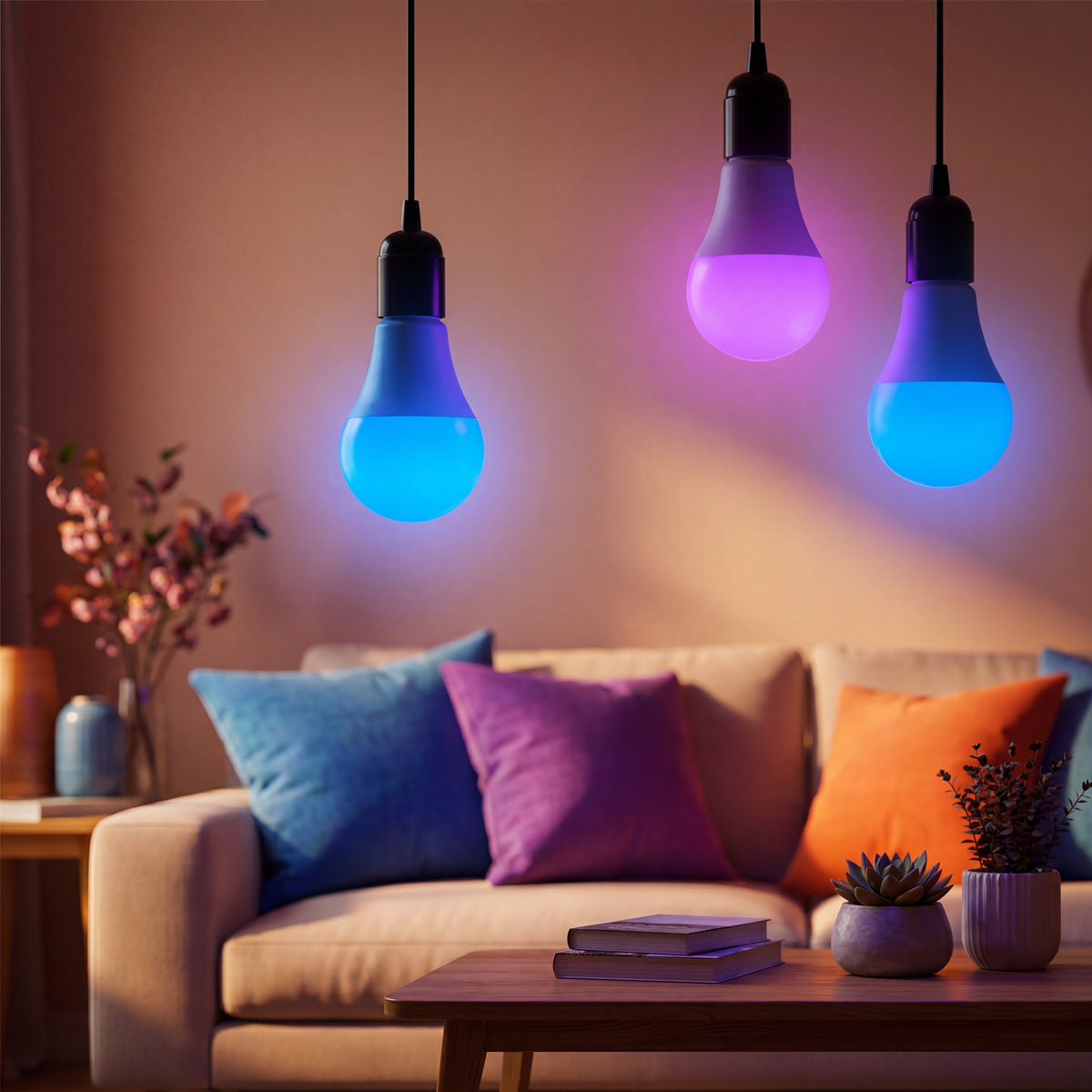 Smart Light Bulbs WiFi Light Bulb, Dimmable Led Light, 2.4GHz Only, E27 A60 9W Light Bulb